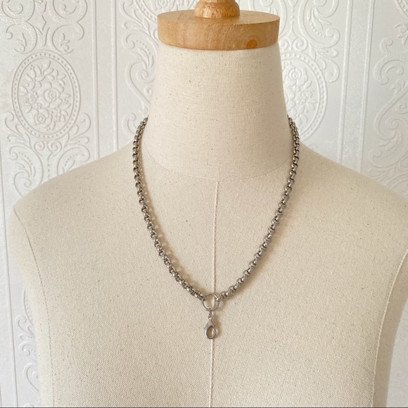 Southhill Designs Jewelry - Southhill Silvertone Rolo Chain Link Necklace